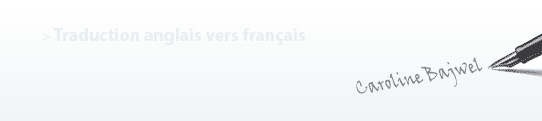 Traduction anglais vers français